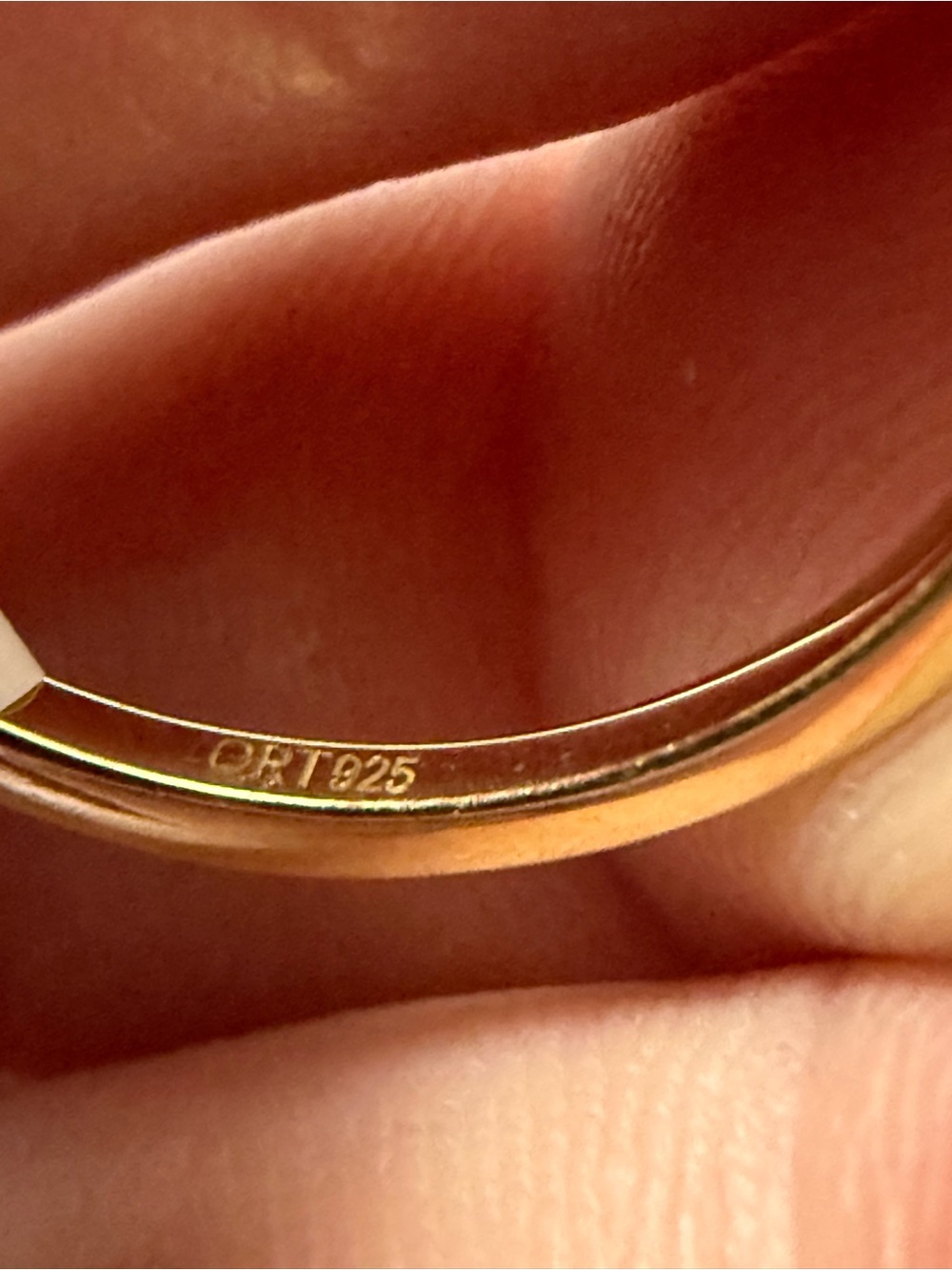 Sterling Silver/Gold Plated Citrine Ring - Picture 4 of 5